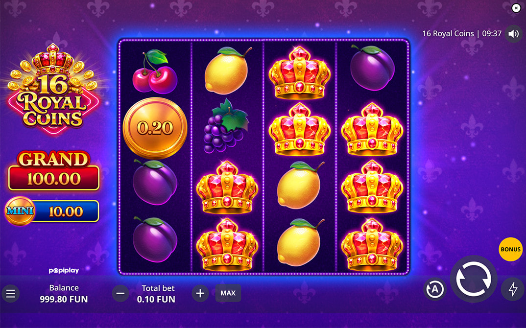 16 Royal Coins Demo Game
