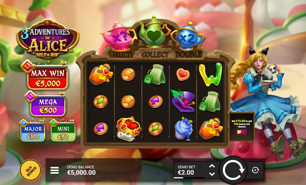 3 Adventures of Alice Hold & Win Demo Game