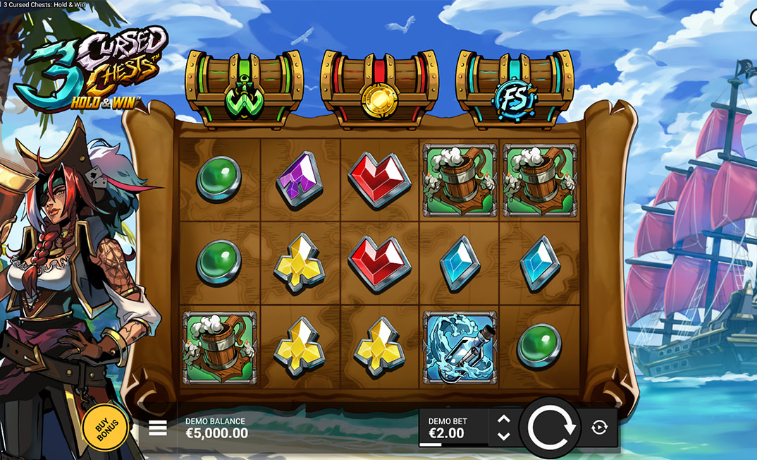 3 Cursed Chests: Hold & Win Demo Game
