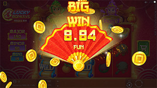 3 Lucky Monkeys Hold & Win Bonus