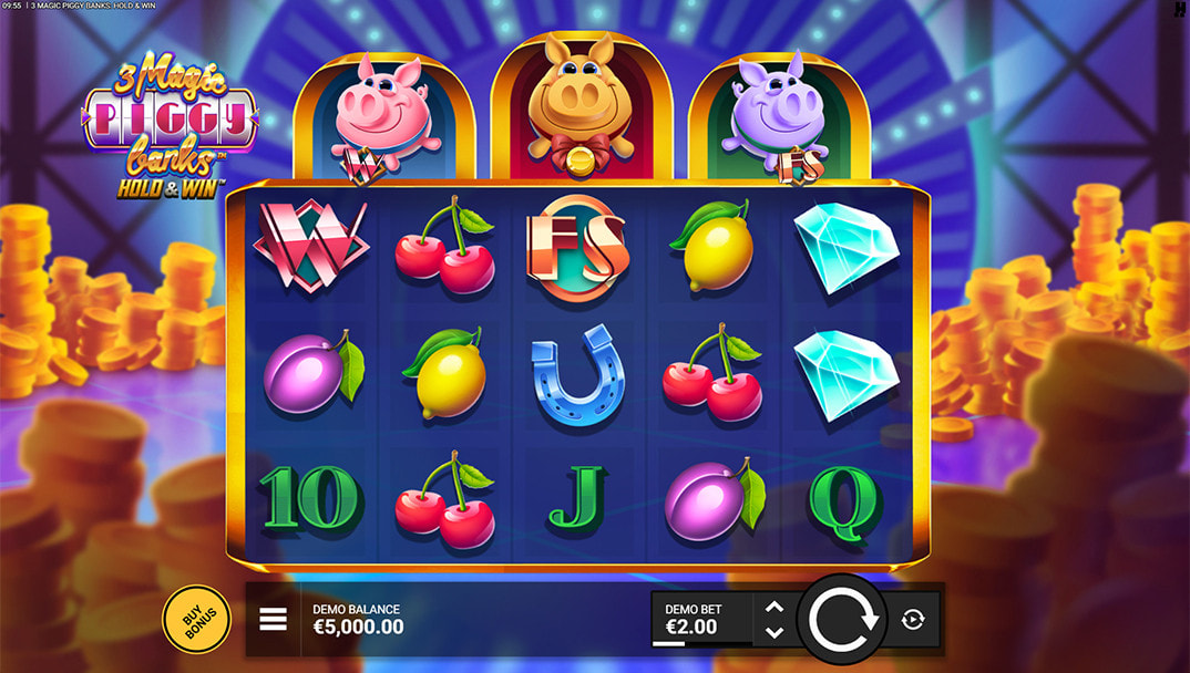 3 Magic Piggy Banks Hold & Win Demo Game