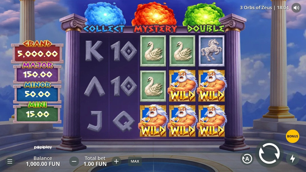 3 Orbs of Zeus Demo Game