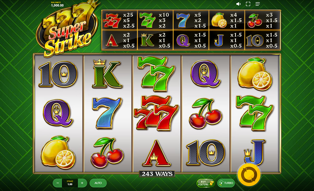 777 Strike Demo Game