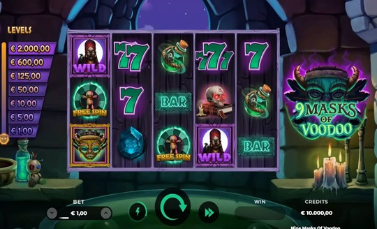 9 Masks of VooDoo slot