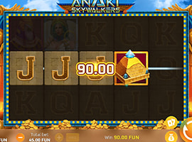 A Big Win on the Anaki Skywalkers Slot Machine