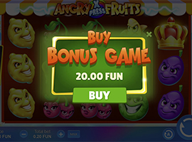 The Buy Bonus on the Angry Fruits Xpress Online Slot