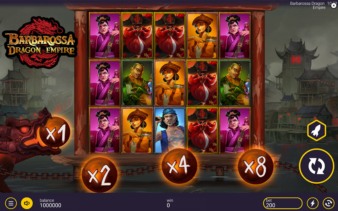 Barbarossa Dragon Empire by Peter & Sons, a Cascading Pirate Slot