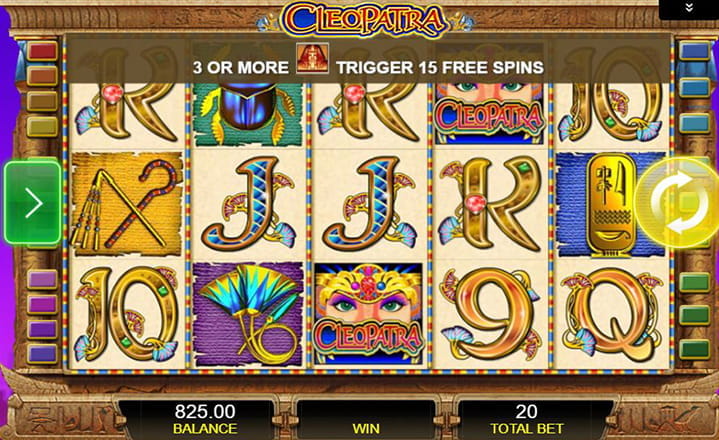 Cleopatra High-Stakes Slot game by IGT