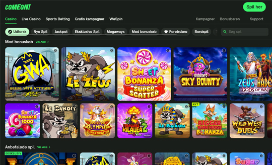 ComeOn! Online Casino