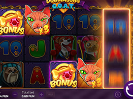 A Big Win on the Dogmasons GOAT Slot Machine