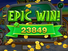 A Big Win on the Emerald King Rainbow Road Slot Machine