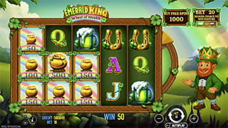 Emerald King Wheel of Wealth Gameplay
