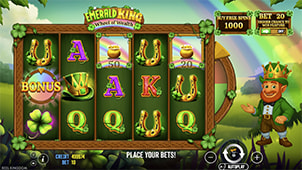 Emerald King Wheel of Wealth Mobile