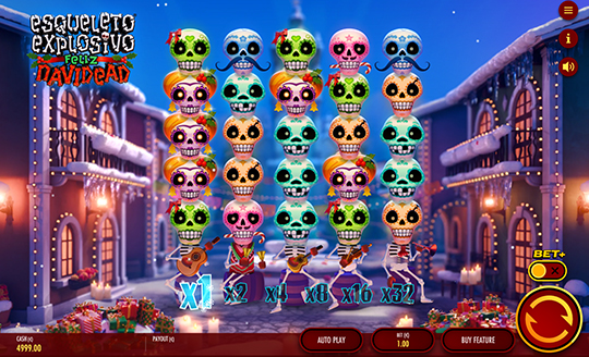 Esqueleto Explosivo Feliz Navidead slot
