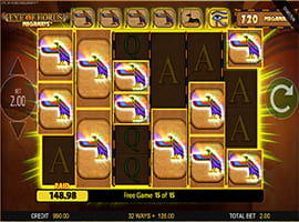 A Big Win on the Eye of Horus Megaways Slot Machine
