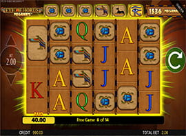 The Free Games on the Eye of Horus Megaways Online Slot