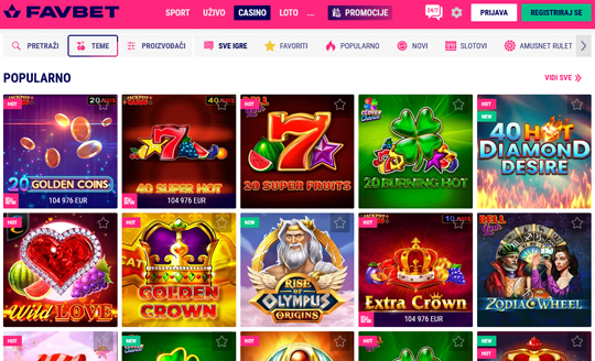 Favbet Online Casino