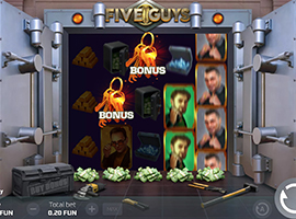 A Big Win on the Five Guys Slot Machine