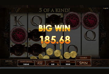 Unser großer Gewinn in Game of Thrones 243 Ways