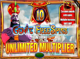 The Genie Free Spins on the Genie Jackpots Megaways Online Slot