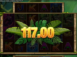 A Big Win on the Gorilla Gold Megaways Slot Machine