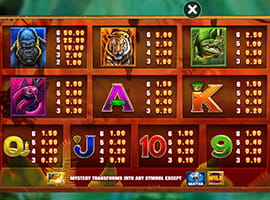 Gorilla Gold Megaways Payouts