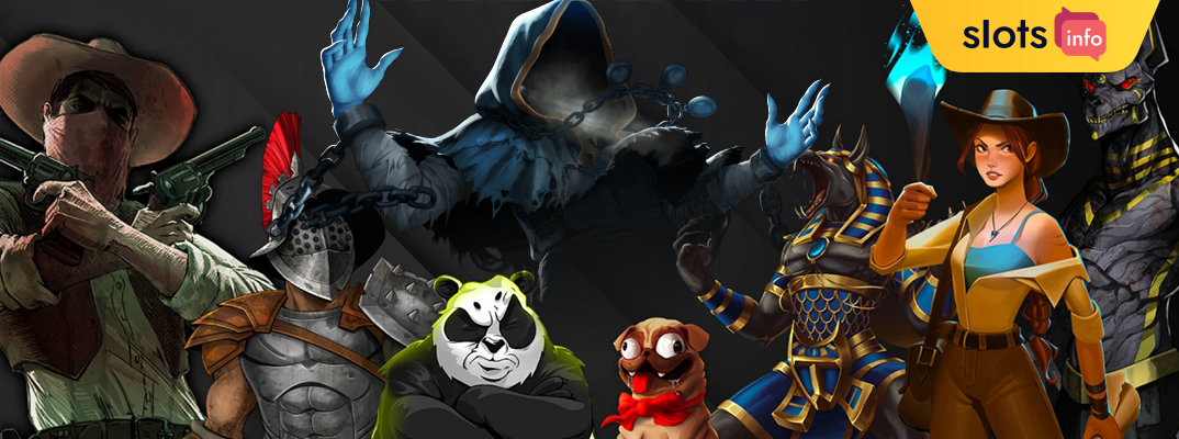 Popular characters from Hacksaw Gaming slots