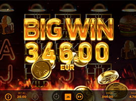 A Big Win on the Hell's Kitchen Slot Machine