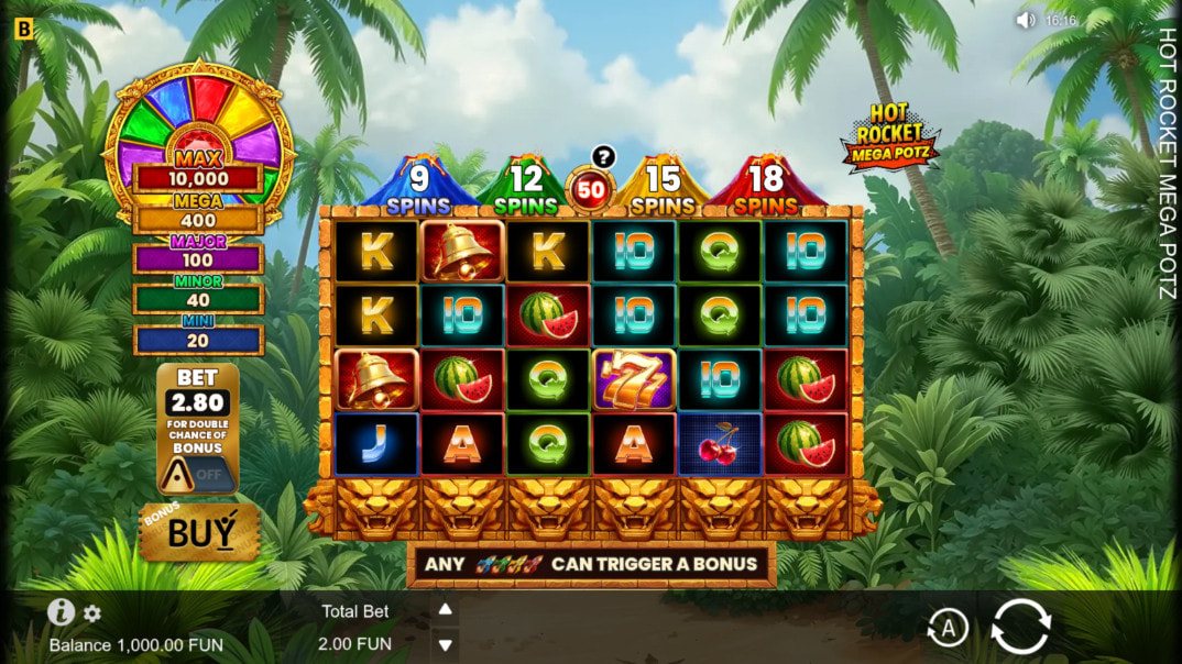 Hot Rocket Mega Potz Demo Game