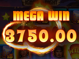 A Big Win on the Ignite the Night Slot Machine