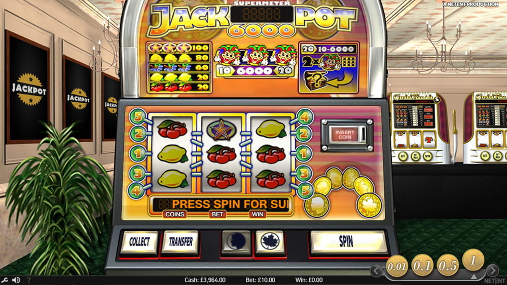 Jackpot 6000 Slot Review - RTP, Strategy and Free Play Mode