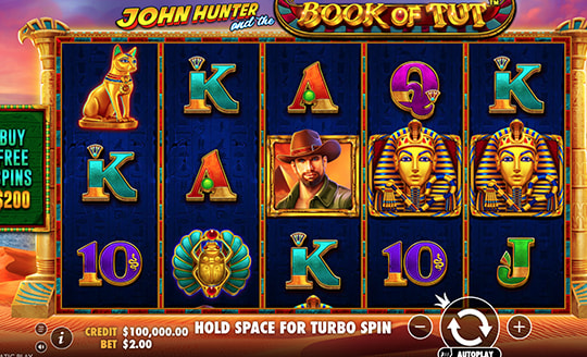 John Hunter and the Book of Tut Slot