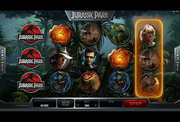 Jurassic Park Slot Base Game Appearance