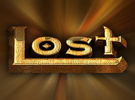 The Lost slot game logo.
