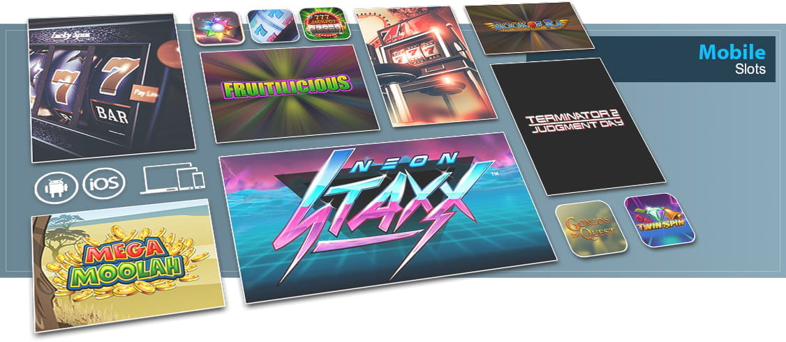 In the mobile casino there's a fantastic selection of slots to discover