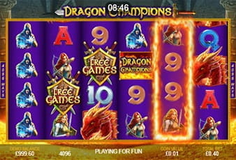 The mobile slot Dragon Champions