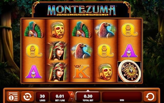 Montezuma slot gameplay