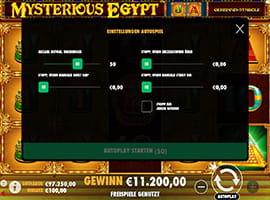 Das Autoplay Feature von Mysterious Egypt