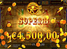 Ein größerer Gewinn an der Mysterious Egypt Slotmaschine
