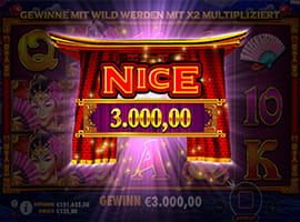 Ein ansehnlicher Gewinn der Peking Luck Slotmaschine