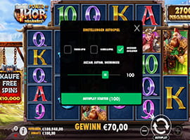 Das Autoplay Feature am Power of Thor Megaways Slot
