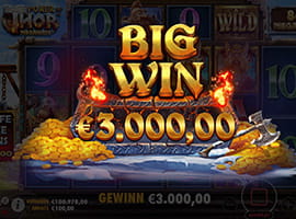 Ein ansehnlicher Gewinn am Power of Thor Megaways Slot