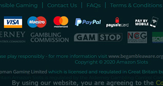All Payment Methods at Amazon Slots