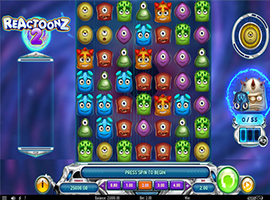 The Reactoonz 2 Slot Game