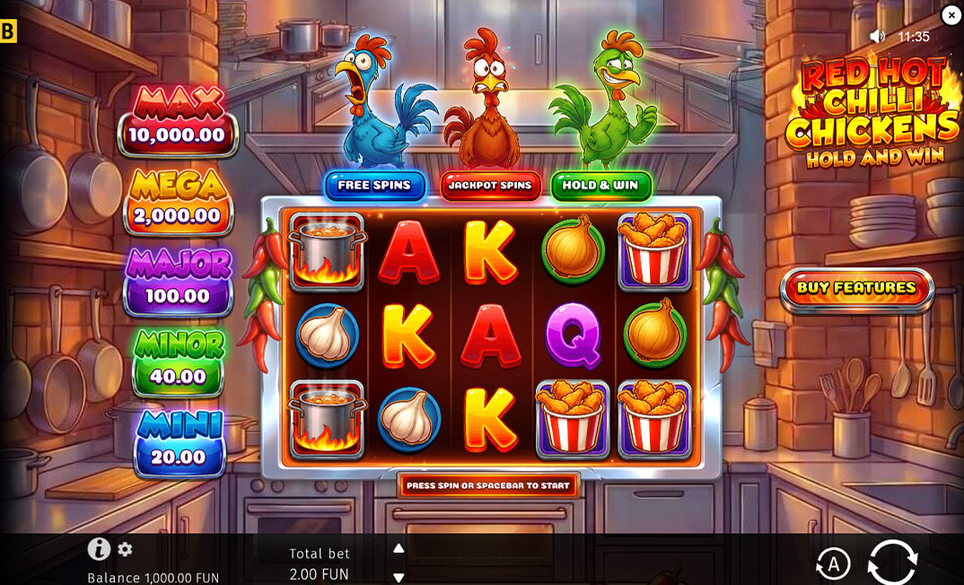 Red Hot Chilli Chickens Demo Game
