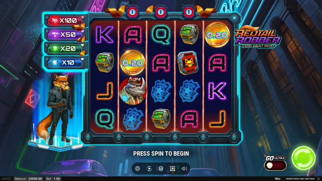 Redtail Robber Cash Vault Heist Demo Game