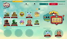 The homepage of 777 Casino