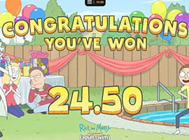 A Big Win on the Rick and Morty Megaways Slot Machine