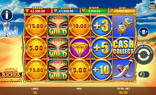 Sahara Riches Cash Collect slot