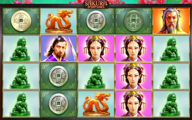 The Sakura Fortune slot game.